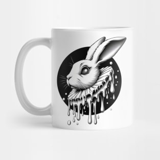 white rabbit Mug